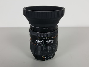 Thumbnail image of Nikon AF NIKKOR 28-105mm 1:3.5 - 4.5D Camera Lens with Rubber Hood & Lens Cap