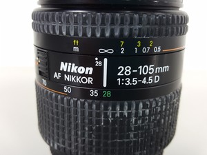 Thumbnail image of Nikon AF NIKKOR 28-105mm 1:3.5 - 4.5D Camera Lens with Rubber Hood & Lens Cap