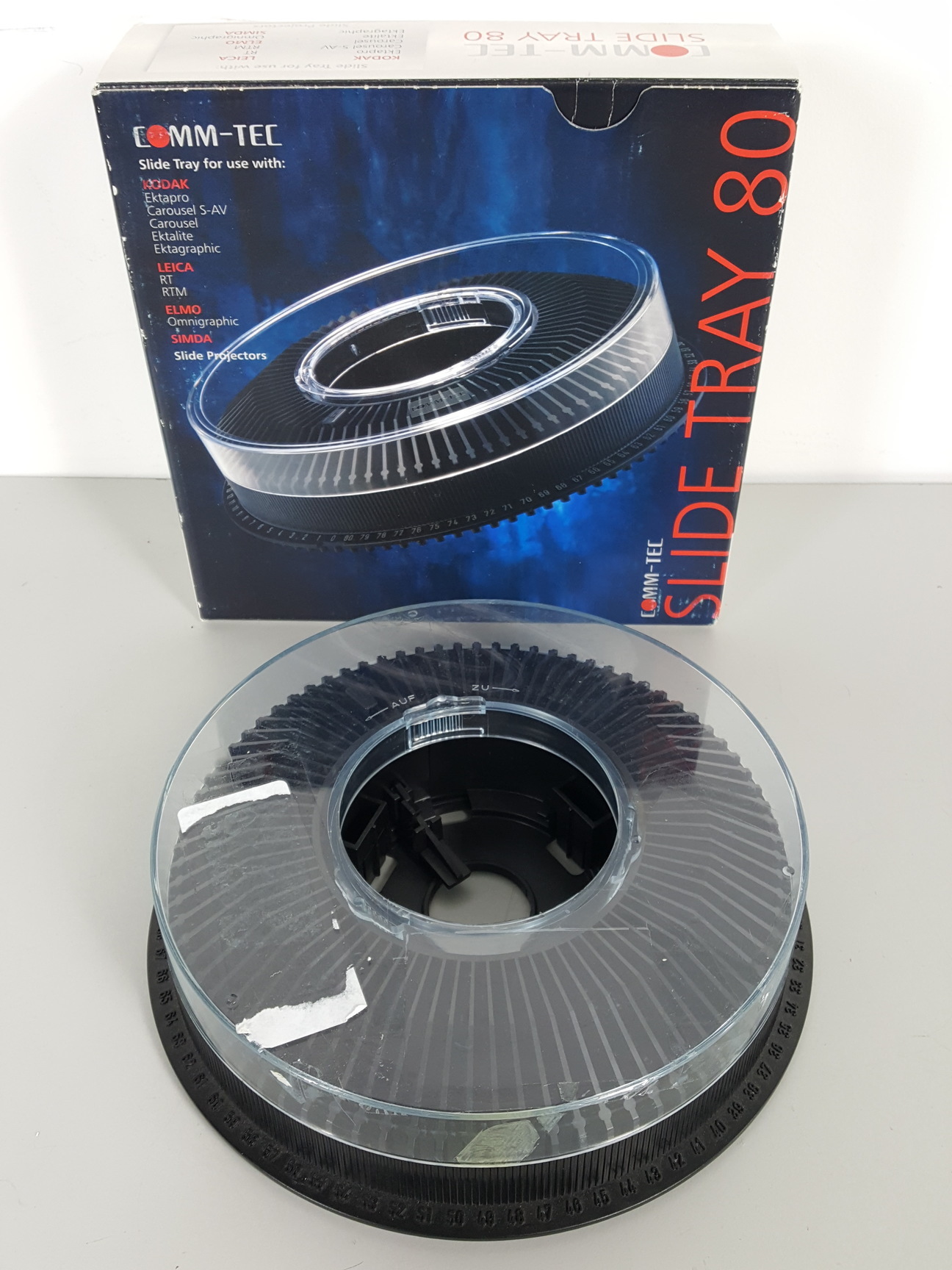 Image of 3 x Slide Carousels/Trays for 80 Slides - Kodak & Comm-Tec