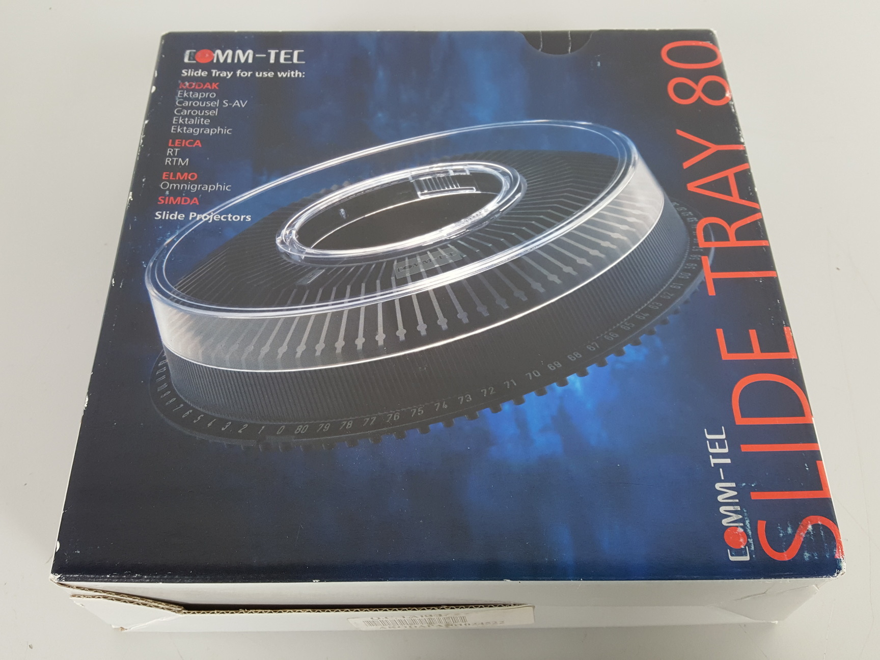Image of 3 x Slide Carousels/Trays for 80 Slides - Kodak & Comm-Tec