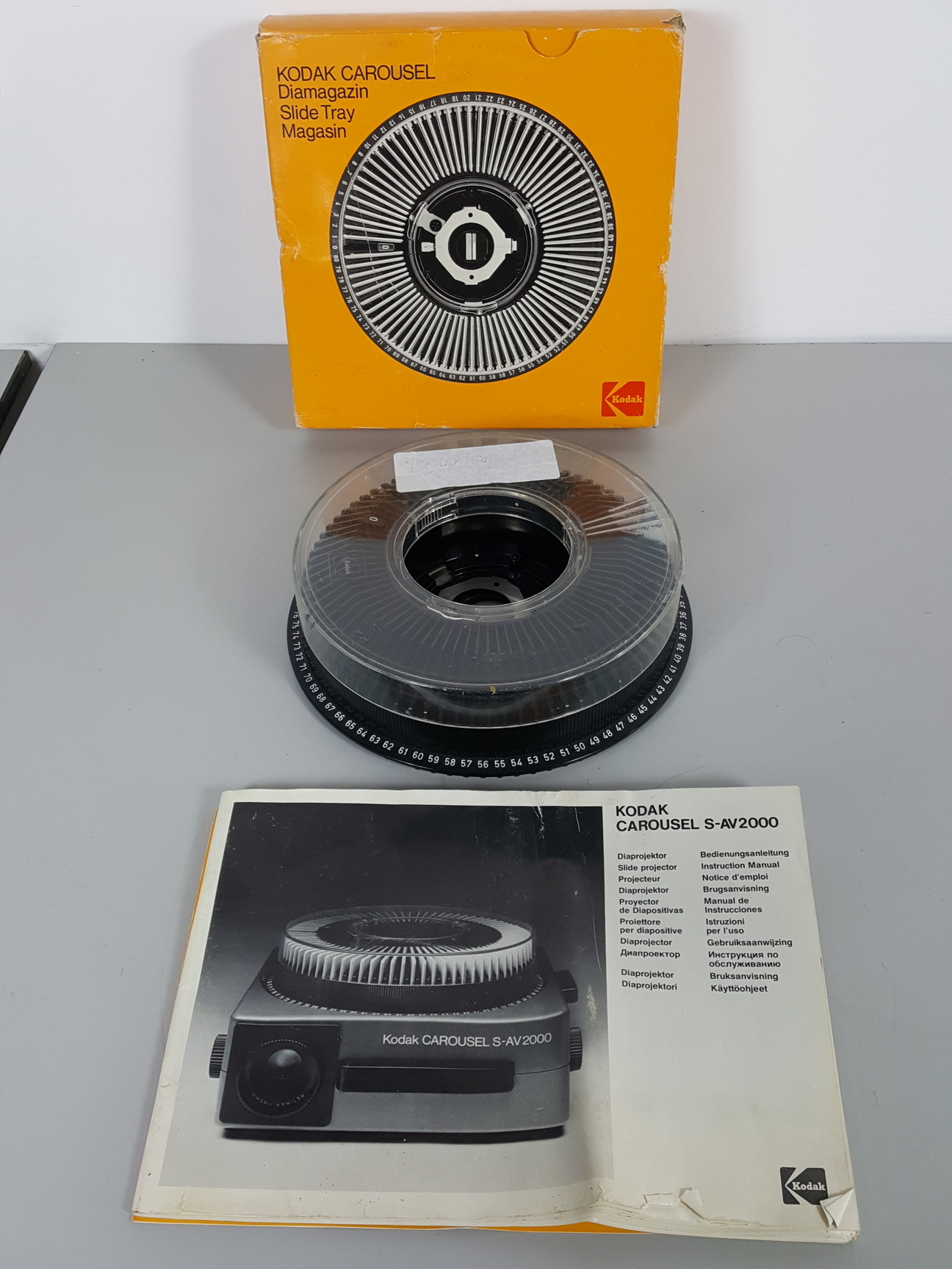 Image of 3 x Slide Carousels/Trays for 80 Slides - Kodak & Comm-Tec