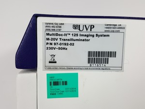 Thumbnail image of UVP MultiDoc-It 125 Imaging System with M-20V Transilluminator 97-0192-02 Lab