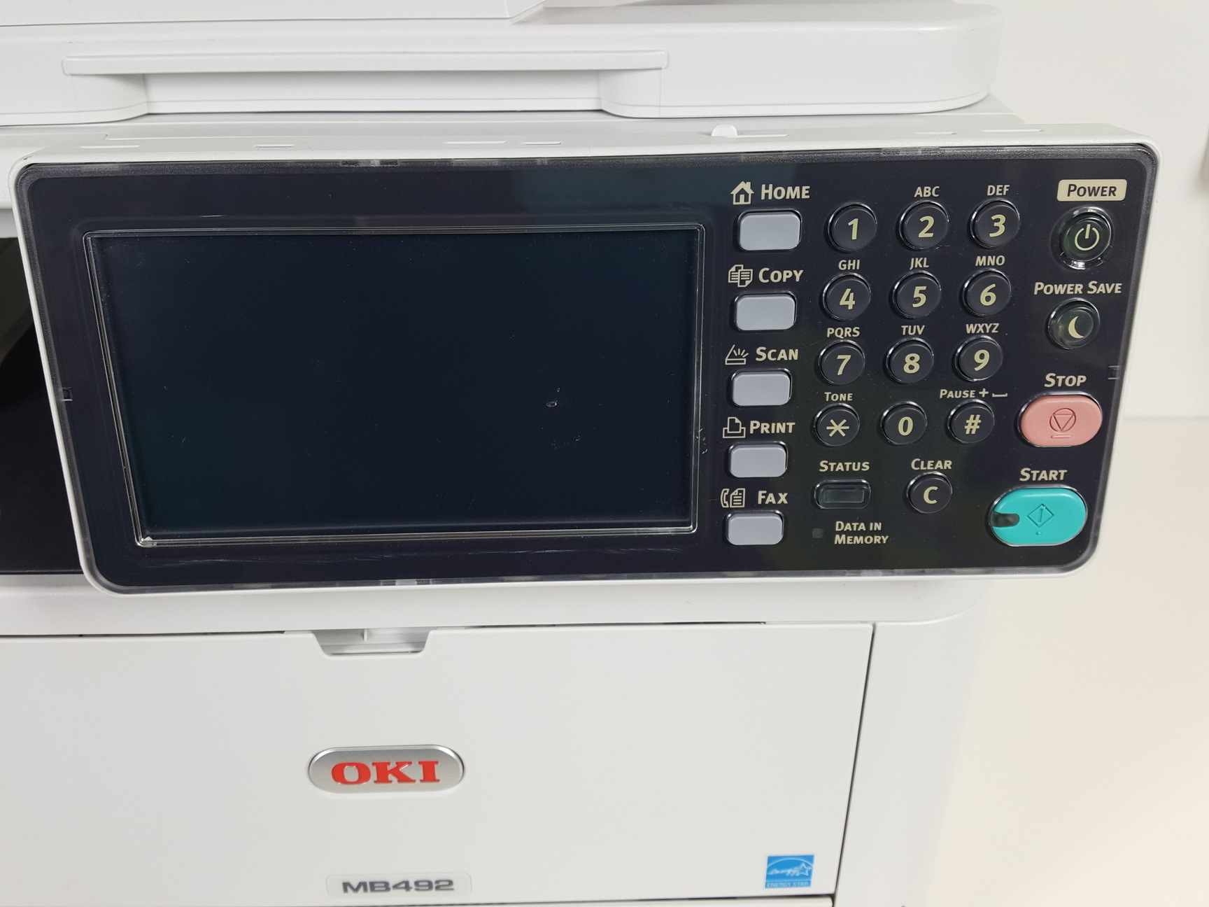 Image of OKI MB492 A4 Mono Multifunction Printer Model N22503B
