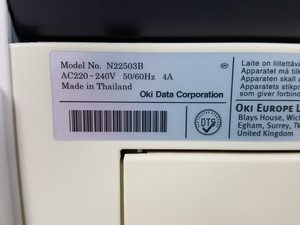 Thumbnail image of OKI MB492 A4 Mono Multifunction Printer Model N22503B