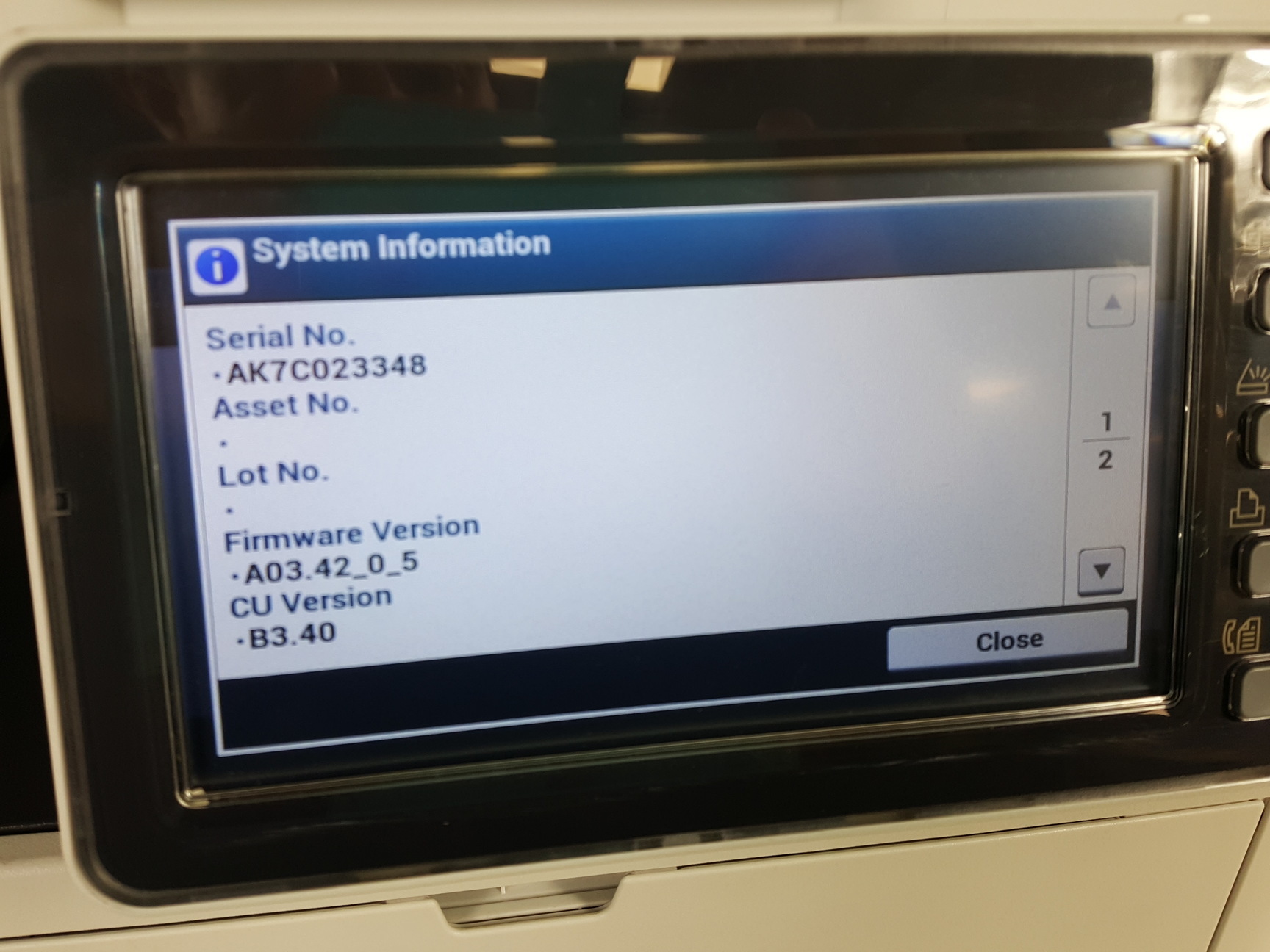 Image of OKI MB492 A4 Mono Multifunction Printer Model N22503B