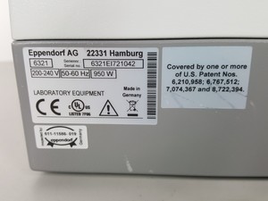 Thumbnail image of Eppendorf AG Mastercycler Pro vapo.protect Model 6321 PCR Thermal Cycler Lab