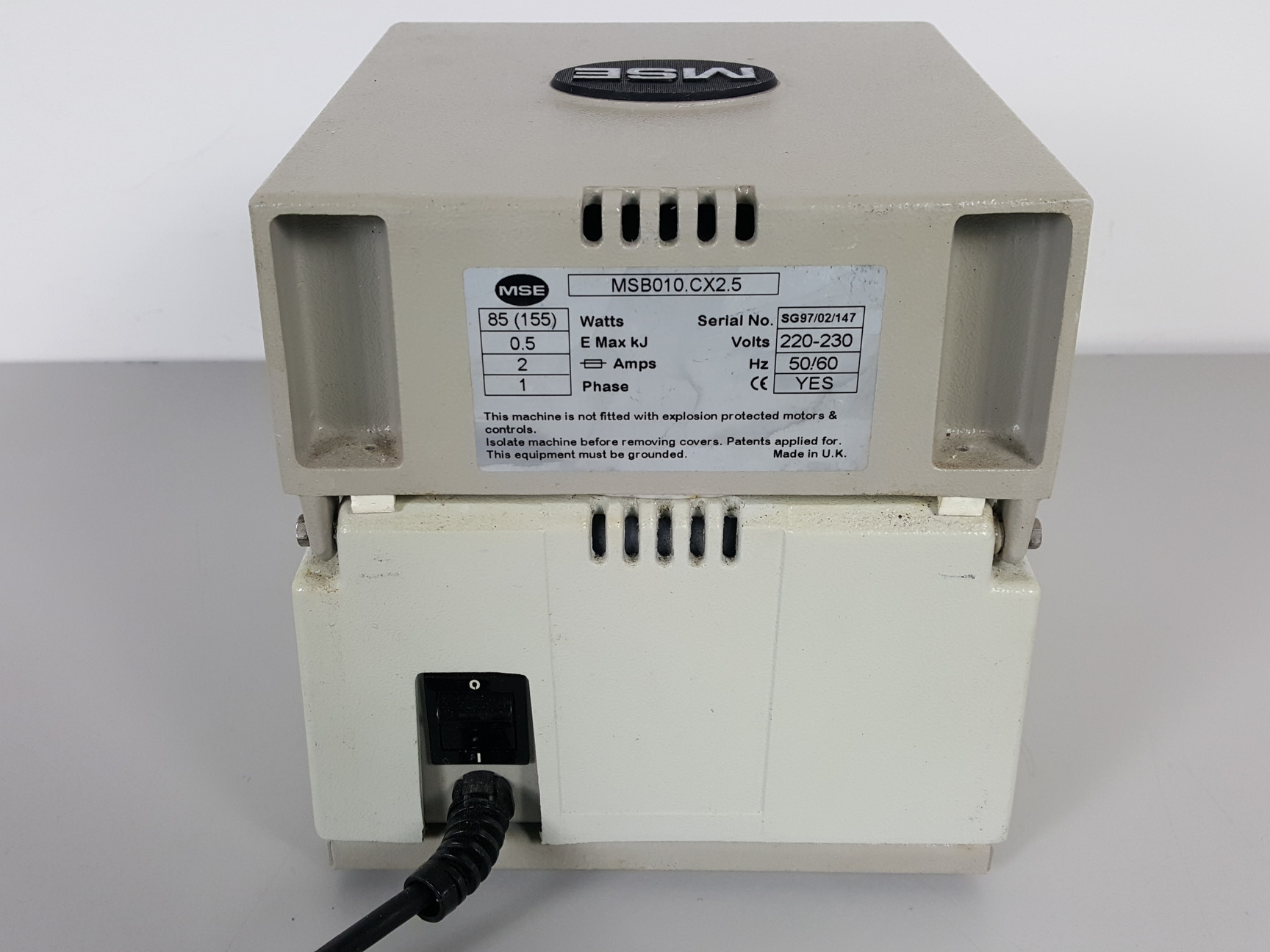 Image of Sanyo MSE Micro Centaur Centrifuge / Microcentrifuge MBS010.CX2.5 Lab