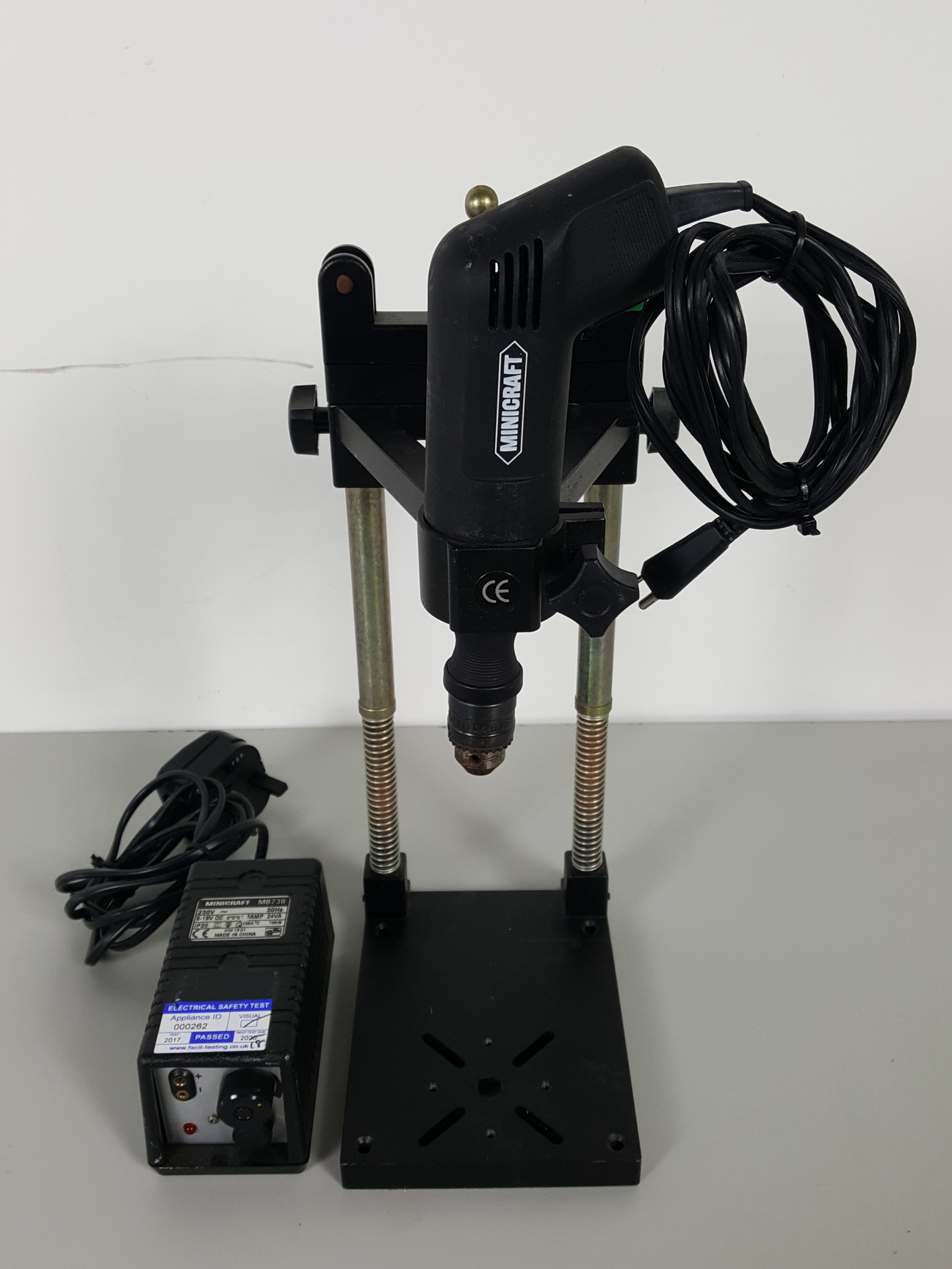 Image of Minicraft Rotary Tool Kit Model 1012 Drill, Power Supply MB730 & Stand