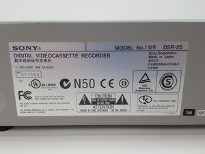 Thumbnail image of Sony DVCAM DSR-25 Digital VideoCassette Recorder DV & Mini DV
