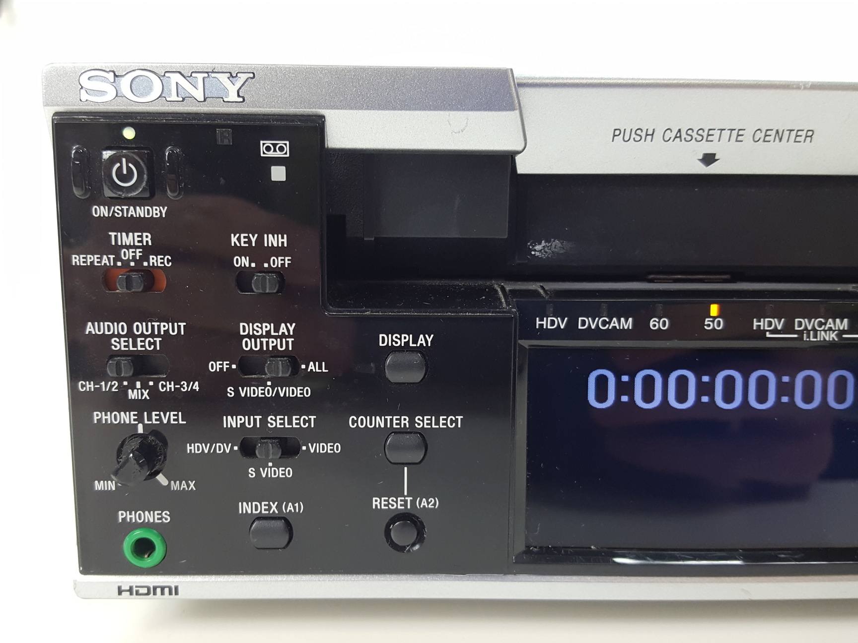 Image of Sony HVR-M25E Digital HD VideoCassette Recorder HDV 1080i DVCAM DV Mini DV