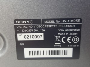 Thumbnail image of Sony HVR-M25E Digital HD VideoCassette Recorder HDV 1080i DVCAM DV Mini DV