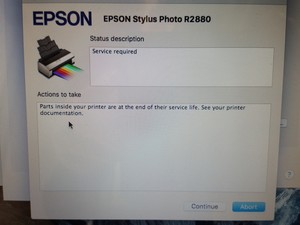Thumbnail image of Epson Photo R2880 A3 Digital Printer Spares or Repairs