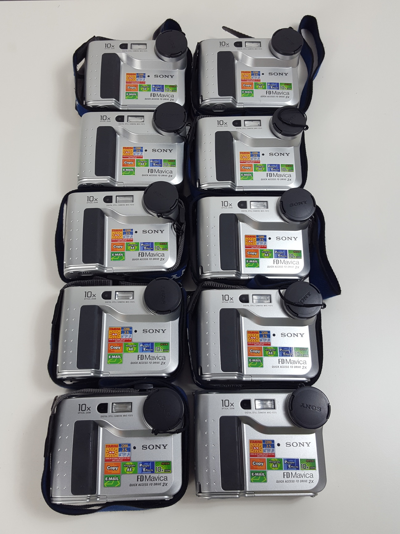 Image of 10x Sony FD Mavica Quick Access FD Drive Cameras MVC-FD75