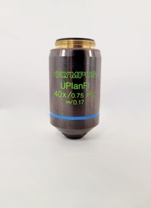 Thumbnail image of Olympus BX60 Trinocular Fluorescence Microscope & 4 UPlanFl Objectives Lab
