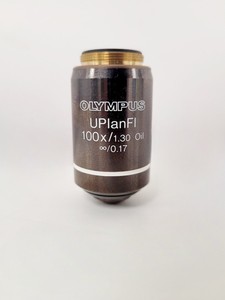 Thumbnail image of Olympus BX60 Trinocular Fluorescence Microscope & 4 UPlanFl Objectives Lab