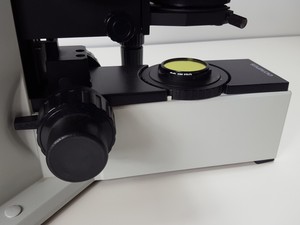Thumbnail image of Olympus BX60 Trinocular Fluorescence Microscope & 4 UPlanFl Objectives Lab