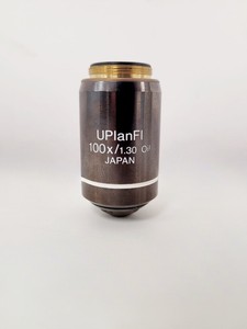 Thumbnail image of Olympus BX60 Trinocular Fluorescence Microscope & 4 UPlanFl Objectives Lab