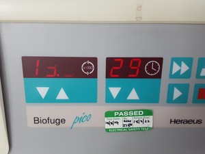 Thumbnail image of Heraeus Biofuge Pico Laboratory Centrifuge +24 Tube #3325B 13000Rpm Rotor Lab