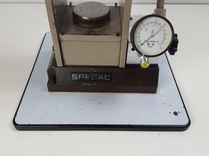 Thumbnail image of Specac Model 15.011 Manual Hydraulic Press - FTIR + XRF Pellet Press Lab