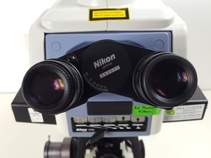 Thumbnail image of Nikon Eclipse E800 Fluorescence Microscope with C-LP Halogen Lamp House Lab