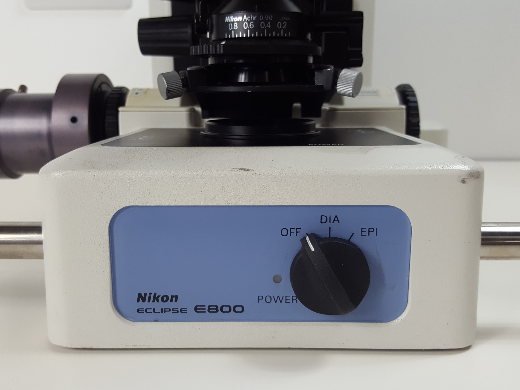 Image of Nikon Eclipse E800 Fluorescence Microscope with C-LP Halogen Lamp House Lab