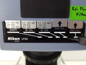 Thumbnail image of Nikon Eclipse E800 Fluorescence Microscope with C-LP Halogen Lamp House Lab