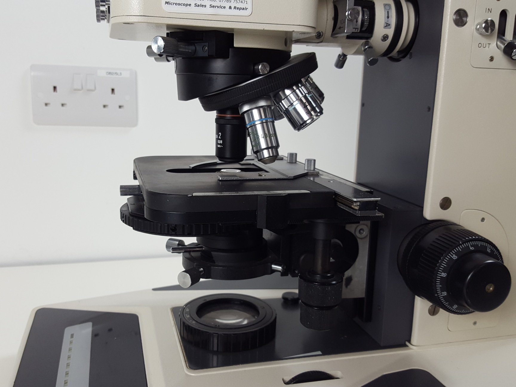 Image of Nikon Microphot-SA Microscope w/ 6 Objectives - M Plan, Vickers DIN, Zeiss ph2 