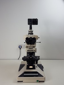 Thumbnail image of Nikon Microphot-SA Microscope w/ 6 Objectives - M Plan, Vickers DIN, Zeiss ph2 