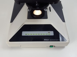 Thumbnail image of Nikon Microphot-SA Microscope w/ 6 Objectives - M Plan, Vickers DIN, Zeiss ph2 