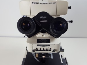 Thumbnail image of Nikon Microphot-SA Microscope w/ 6 Objectives - M Plan, Vickers DIN, Zeiss ph2 