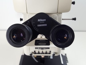 Thumbnail image of Nikon Microphot-SA Microscope w/ 6 Objectives - M Plan, Vickers DIN, Zeiss ph2 