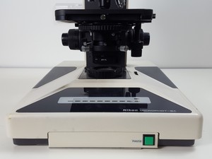 Thumbnail image of Nikon Microphot-SA Microscope w/ 6 Objectives - M Plan, Vickers DIN, Zeiss ph2 