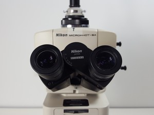 Thumbnail image of Nikon Microphot-SA Microscope w/ 6 Objectives - M Plan, Vickers DIN, Zeiss ph2 