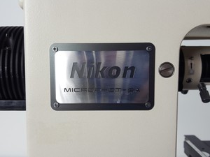 Thumbnail image of Nikon Microphot-SA Microscope w/ 6 Objectives - M Plan, Vickers DIN, Zeiss ph2 