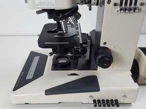 Thumbnail image of Nikon Microphot-SA Microscope w/ 6 Objectives - M Plan, Vickers DIN, Zeiss ph2 