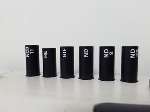 Thumbnail image of Nikon Microphot-SA Microscope w/ 6 Objectives - M Plan, Vickers DIN, Zeiss ph2 