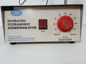 Thumbnail image of Schuco Ultratec Ultrasonic Dismembrator Homogeniser Mixer Model 53001 Lab