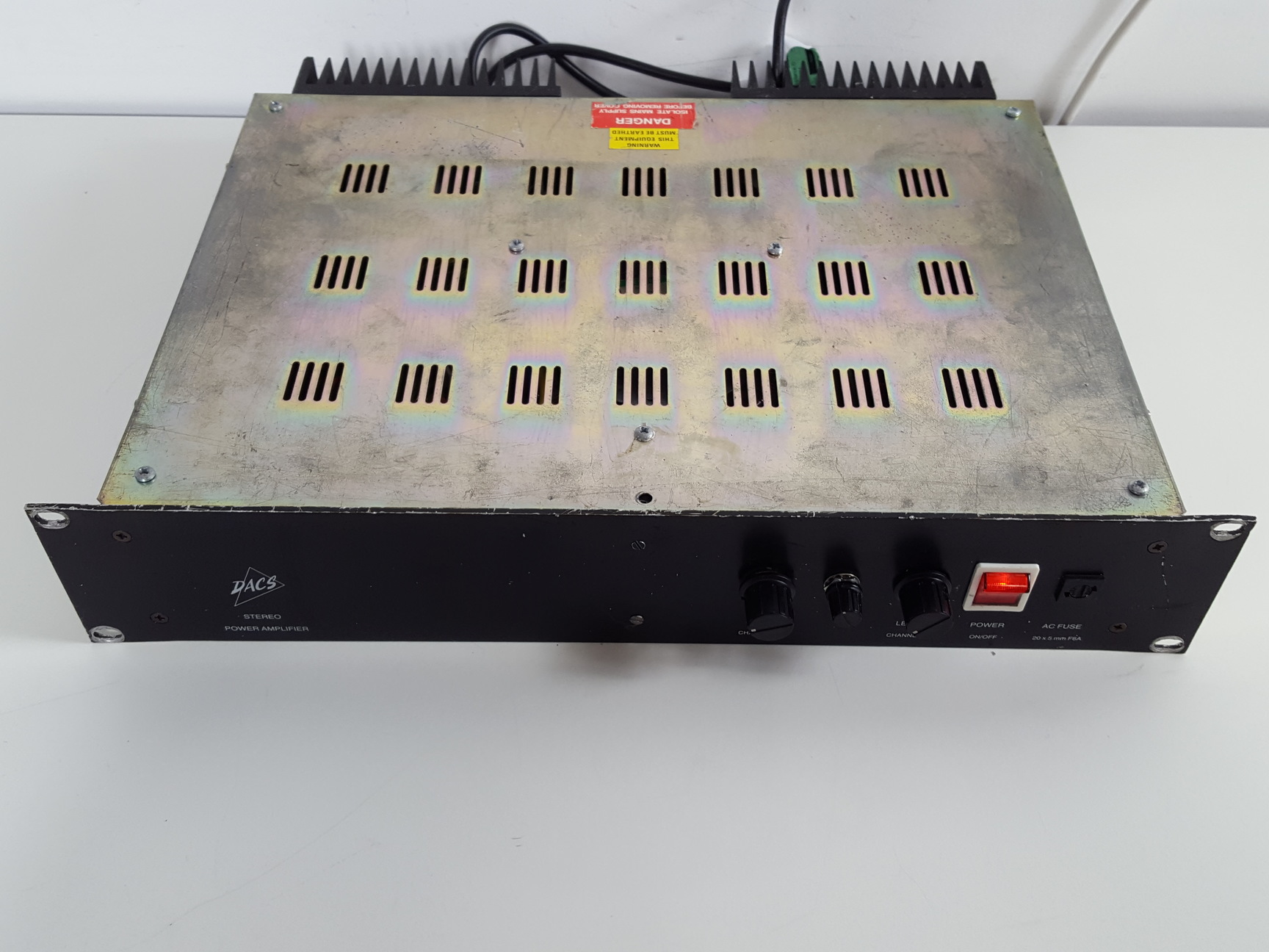 Image of DACS Rackmount Audio Stereo Power Amplifier 240v 50hz 8ohm