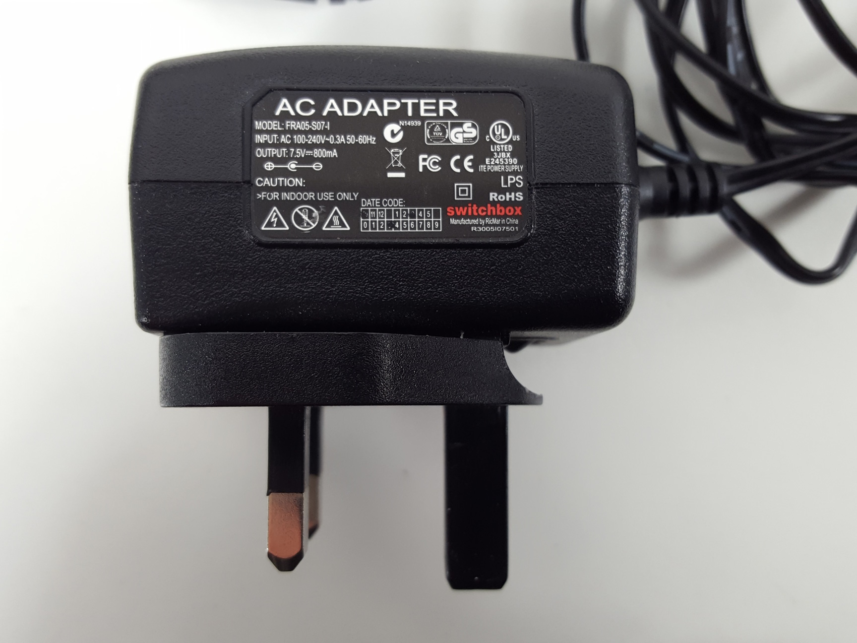 Image of Nordic ID Piccolink RF600 Laser Barcode Scanner & Charging Station Lab