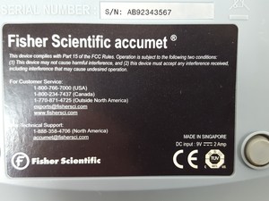 Thumbnail image of Fisher Scientific Accumet AB150 Benchtop pH Meter Lab