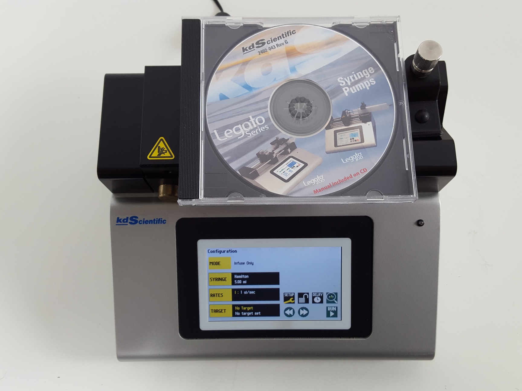 KD Scientific Legato 100 Single Syringe Infusion Pump & Manual Lab