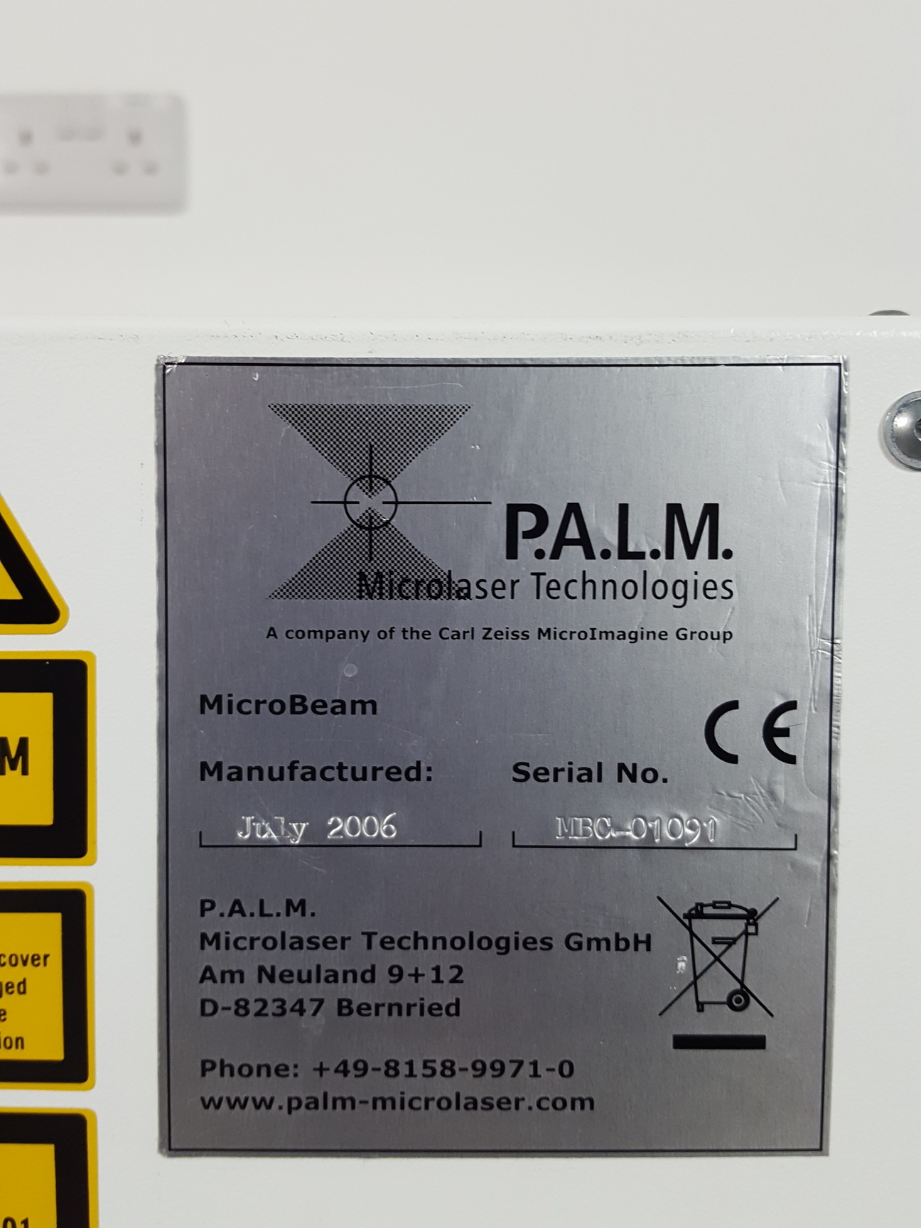Image of PALM Laser Microscope Microlaser Microbeam Capture Zeiss Axiovert 200M P.A.L.M