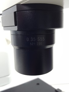 Thumbnail image of Leica DMIL Inverted Trinocular Microscope Type 090-135.001 w/ 4x Objectives Lab