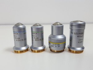 Thumbnail image of Leica DMIL Inverted Trinocular Microscope Type 090-135.001 w/ 4x Objectives Lab