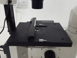 Thumbnail image of Leica DMIL Inverted Trinocular Microscope Type 090-135.001 w/ 4x Objectives Lab
