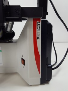 Thumbnail image of Leica DMIL Inverted Trinocular Microscope Type 090-135.001 w/ 4x Objectives Lab