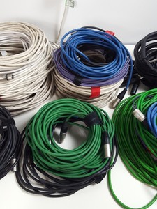 Thumbnail image of Lot of 38 Professional Audio Cables - XLR, 1/4" Jack, 10ft 8 Channel Snakes