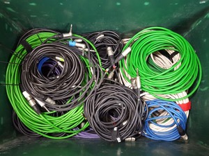 Thumbnail image of Lot of 38 Professional Audio Cables - XLR, 1/4" Jack, 10ft 8 Channel Snakes