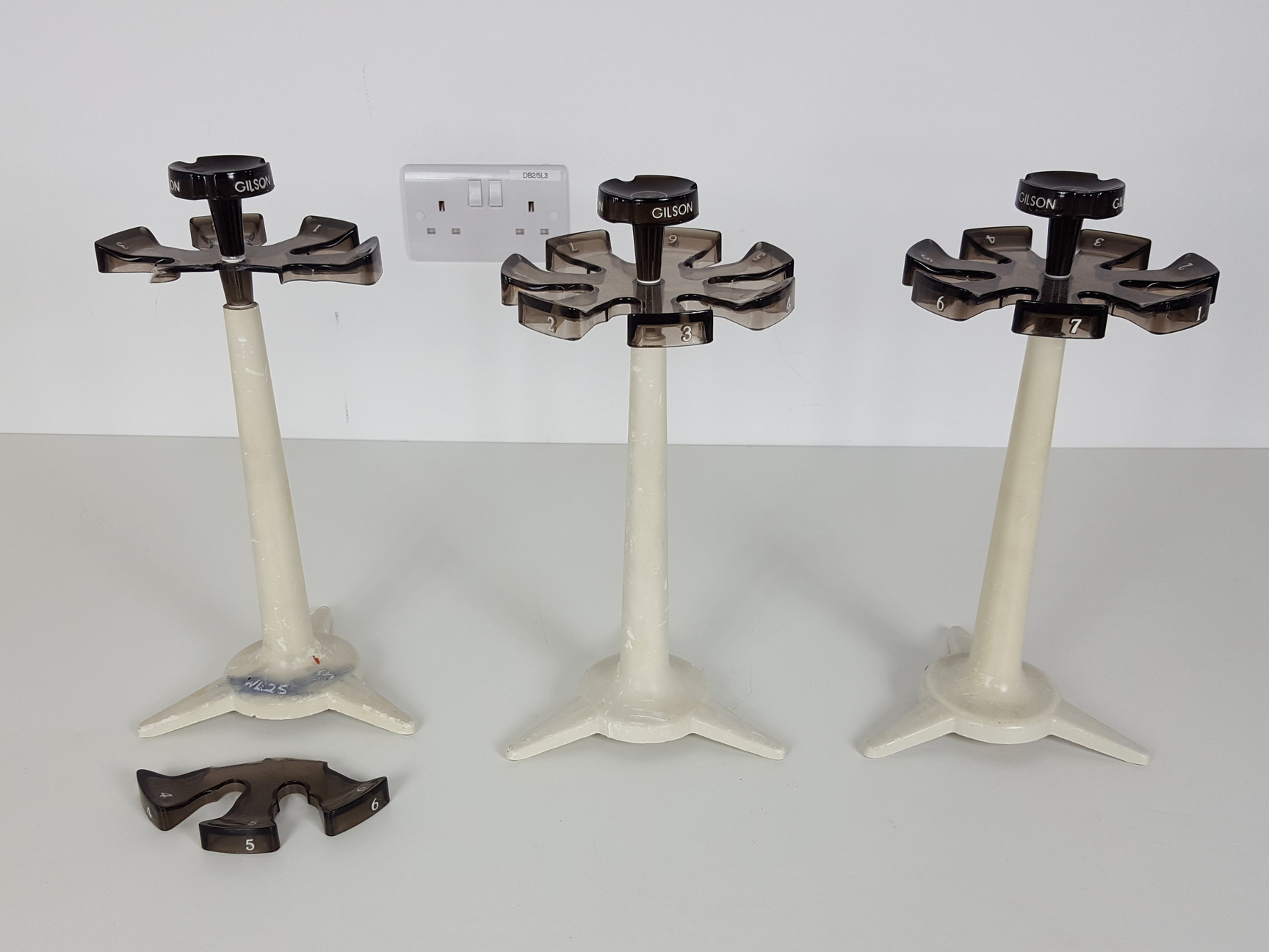 Image of 3 x Gilson 7-Place Carousel Pipette Holders Lab