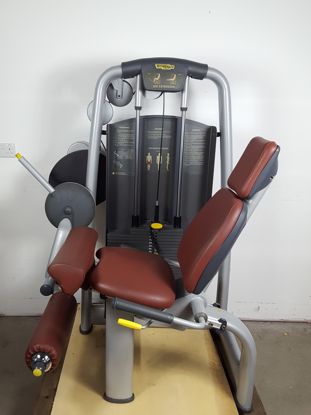 Image of TechnoGym Class 2SC Leg Extension Commercial Gym Resistance Machine Seated